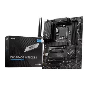 Pamatplate MSI PRO B760-P WIFI DDR4, Intel čipsets, LGA 1700, ATX