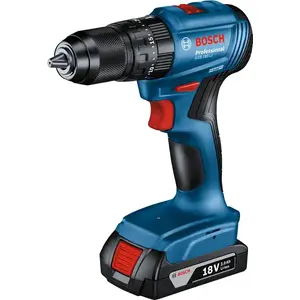 Ударный шуруповёрт Bosch GSB 185-LI Professional — аккумуляторный, Li-Ion, 21 Н·м, 2 скорости (500/1900 об/мин), пистолетная рукоятка, 0,99 кг, синий