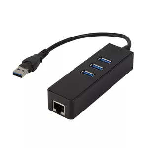 LogiLink UA0173A dokstacija USB 3.2 Gen 1 (3.1 Gen 1) Type-A Melns