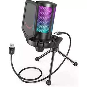 Микрофон Fifine AmpliGame A6V RGB Black
