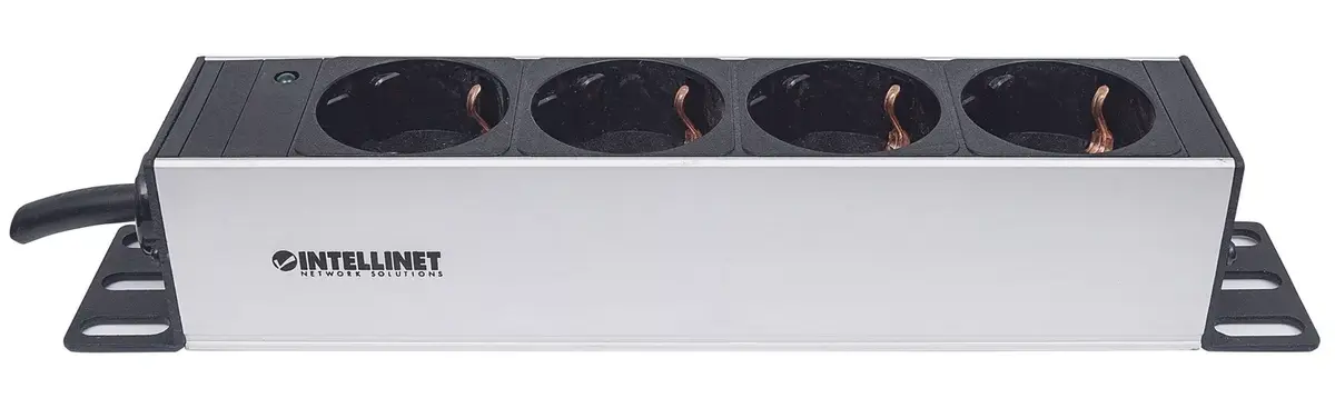 Сетевой фильтр INTELLINET 10" 1U 4‑розетки Photo 4
