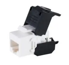 MicroConnect KEYSTONE-16 Keystone modulis CAT6a UTP plakans melns RJ-45