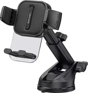 Car dashboard and windshield mount USAMS ZJ072 ZJ072ZJ01 black – universal device holder
