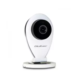 Qoltec 50226 IP Security Camera, Indoor Wireless, 1280 x 720 Pixels, Night Vision, Desk Mount