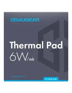 Thermal pad GrauGear G-TMP-6W 100×100×1 mm, thermal conductivity 6 W/m·K
