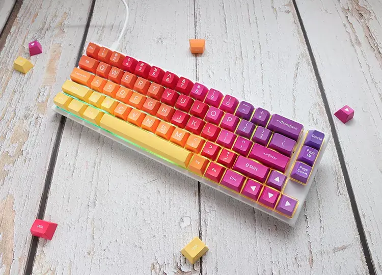 Taustiņpārklājs Ducky Afterglow DKSA108-USADZZWSG Photo 6