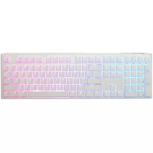 Механическая полноразмерная клавиатура Ducky One 3 Classic Pure White — USB, 108 клавиш, RGB подсветка, немецкая раскладка