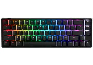 Механическая игровая клавиатура Ducky One 3 Classic SF проводная USB QWERTZ Немецкая Черный Белый RGB LED
