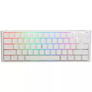Ducky One 3 Mini Pure White Keyboard Gaming USB German Mechanical 61 Keys RGB