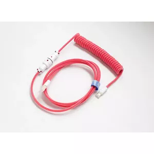 Ducky Premicord USB cable 1.8 m USB A USB C Pink