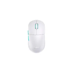 Bezvadu labrokaiņa spēļu pele XTRFY M8 — optiskā RF, 26 000 DPI, 2 ms, 5 pogas, balta