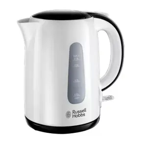 Электрический чайник Russell Hobbs 25070-70 1.7 л 2200 Вт, бело‑чёрный, пластиковый корпус