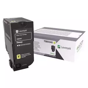 Оригинальный желтый тонер-картридж Lexmark 75B0040 с ресурсом 10000 страниц для принтеров CS727de, CS728de, CX727de