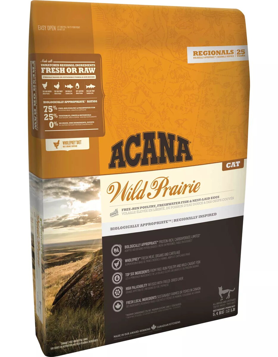 Sausais kaķu barība ACANA Wild Prairie