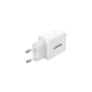 Unitek P1113A-EU USB Type-A 2-port 12W Indoor AC Charger, White, EU plug