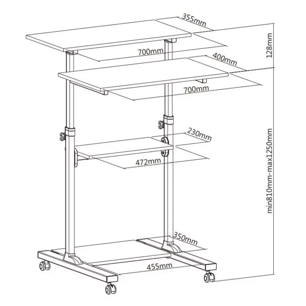 Standing Desk Techly ICA-TB TPM-3 Photo 3