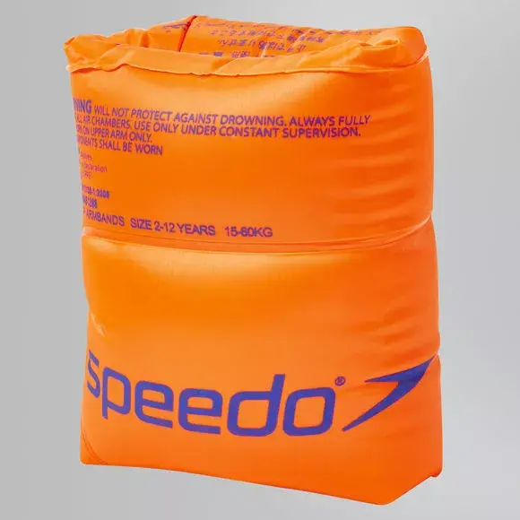 Speedo Roll Up Arm Bands оранжевые нарукавники Photo 2