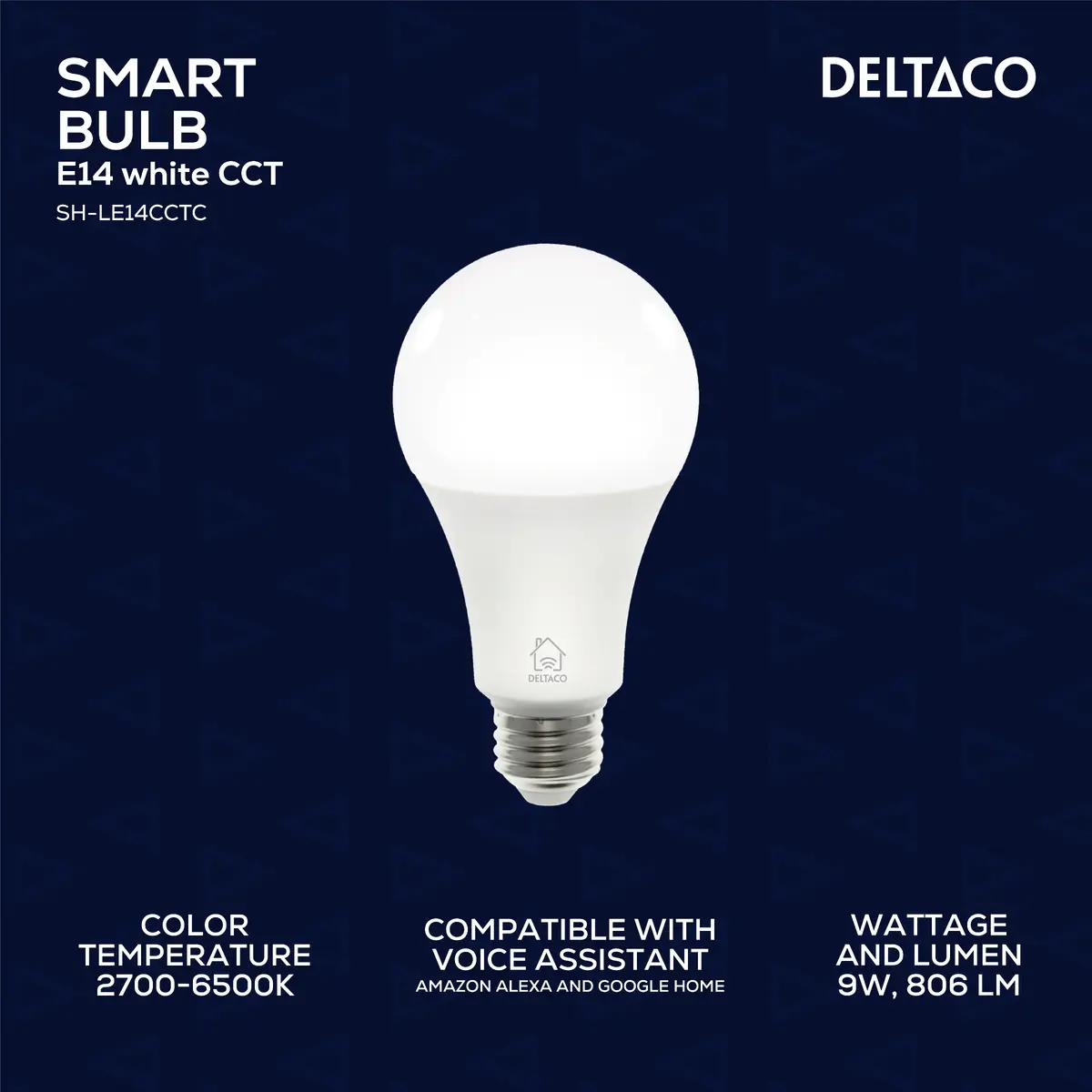 Умная лампочка Deltaco SH-LE27CCTC Photo 2