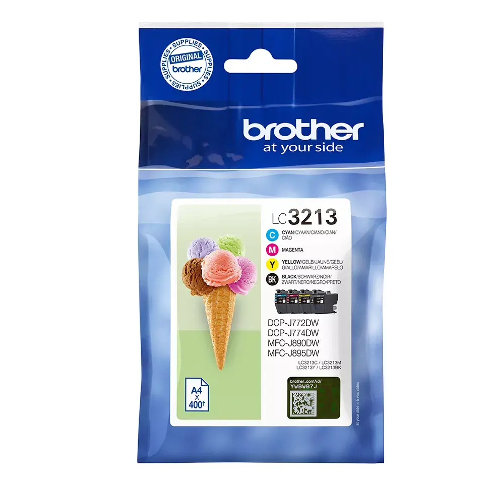 Kārtridžs Brother LC3213 Value Pack 4-pack 10ml Melns Dzeltens Zils Magenta Photo 3