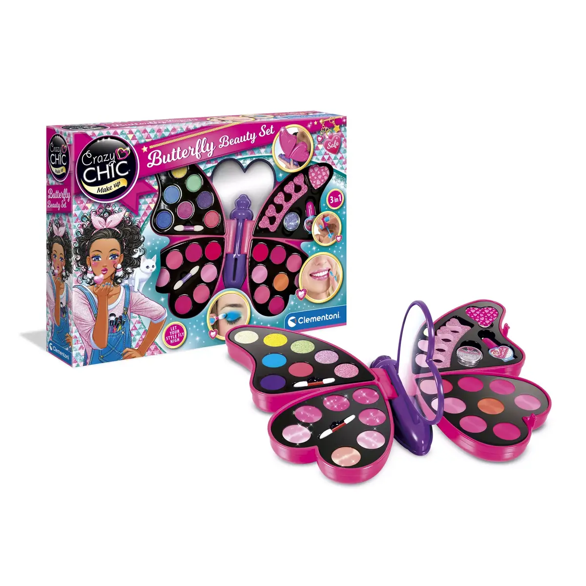 Clementoni Crazy Chic Butterfly набор косметики 4 в 1 Photo 2