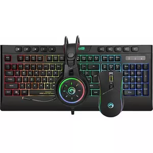 Marvo CM305 US wired gaming keyboard with headphones combo