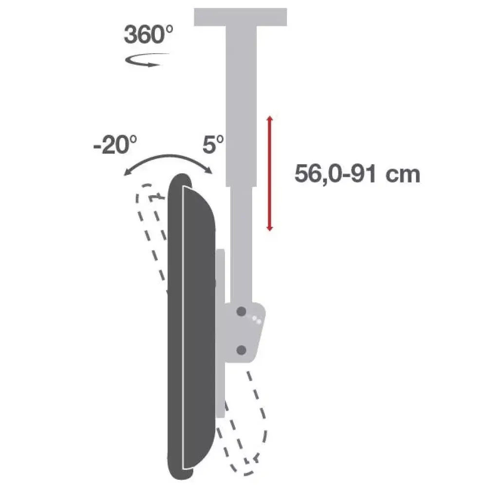Techly Telescopic Universal Ceiling Support ICA-CPLB 944D Photo 5