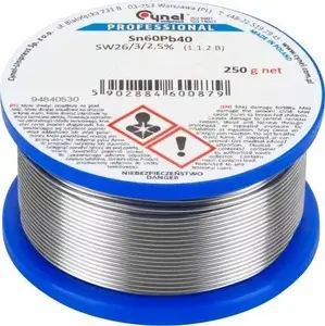 Solder wire spool CYNEL 1.0 mm 250 g (WG-01X-01-1-100-4)