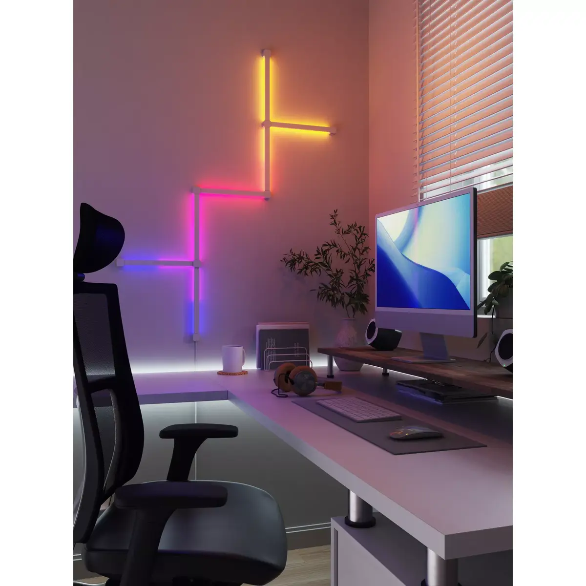 Расширительный комплект Nanoleaf Lines Squared Photo 7