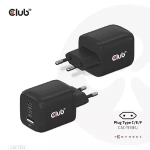 Travel Charger CLUB3D PPS 65Watt GAN technology