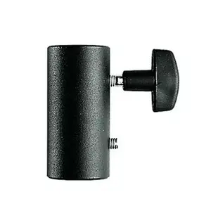 Statīva aksesuārs Manfrotto 158 — alumīnija adapteris 1,59 cm (0,625"), garums 65 mm, svars 80 g, melns