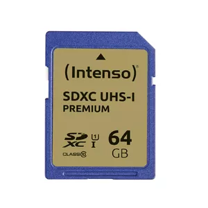 SDXC memory card INTENSO 64 GB UHS-I Class 10, 90 MB/s (model 3421490)
