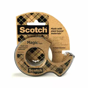 Līmlente 3M Scotch Magic 20 m, akrils uz papīra/plastmasas, 19 mm platums, brūna