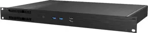 1U Rackmount Case Akasa Galileo TU3 Plus for Thin Mini-ITX, Black