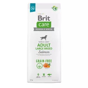 Корм для собак сухой Brit Care Grain-Free Adult Large Breed 12 кг — с лососем и картофелем, белок 25%, жир 14%