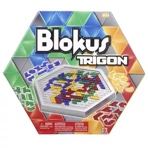 Настольная игра MATTEL Blokus Trigon — семейная стратегическая игра, для детей от 7 лет, размещение треугольных фишек