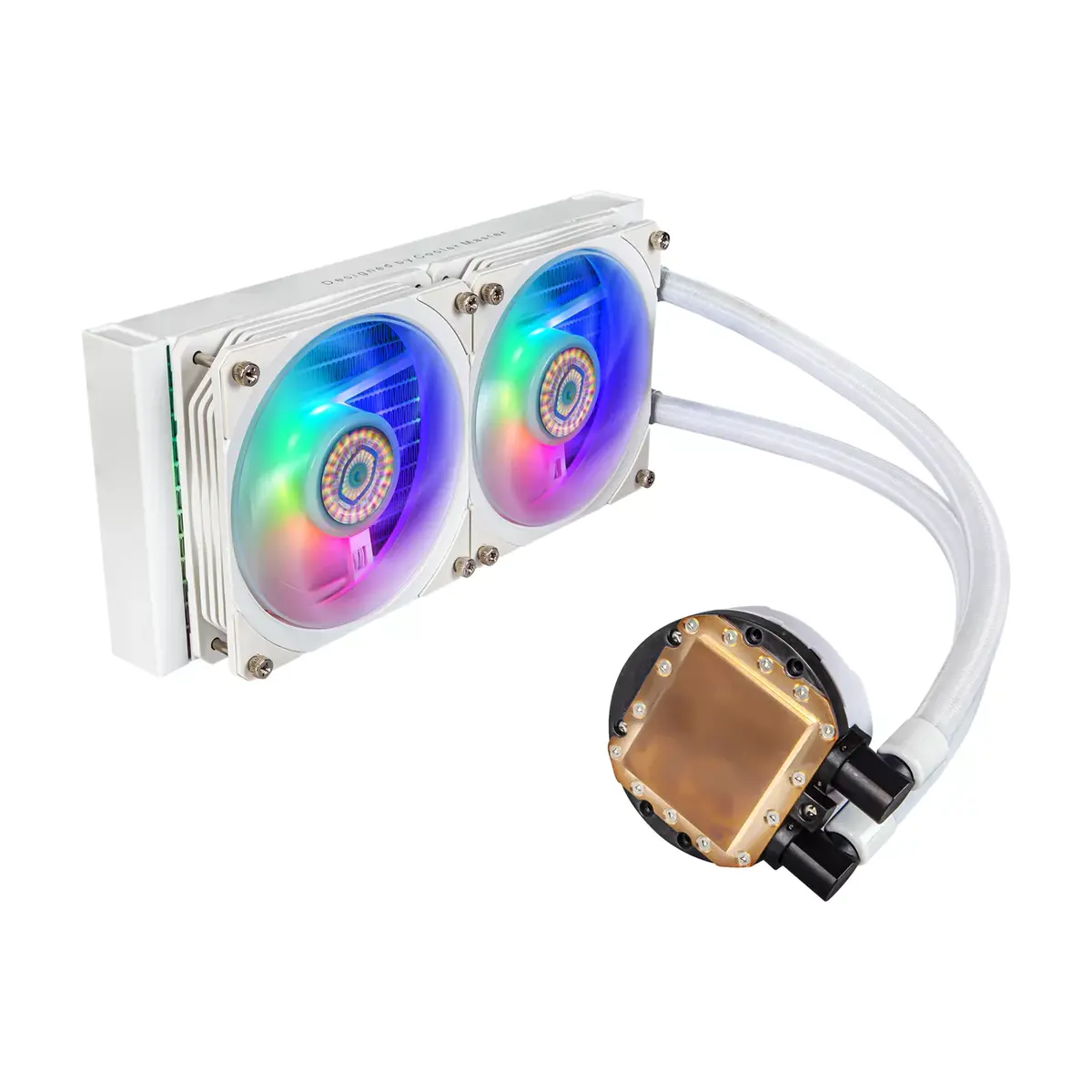 Cooler Master MasterLiquid PL240 Flux White Edition Liquid Cooler Photo 2