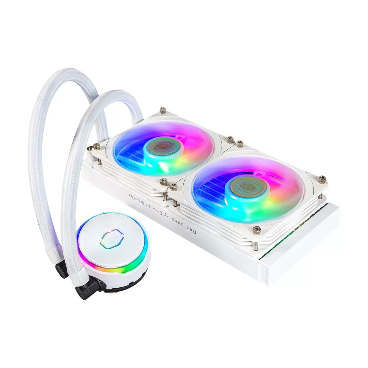 Cooler Master MasterLiquid PL240 Flux White Edition Liquid Cooler Photo 3