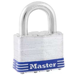 Навесной замок MASTERLOCK 51 мм ламинированная стальная конструкция с цилиндром-шифром