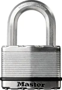 Pakaramais slēdzis MASTERLOCK M5EURDCC drošības līmenis 9, cietināta tērauda stienītis, misiņa korpuss