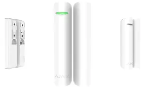 Датчик двери/окна Ajax DoorProtect Plus беспроводной, белый, батарея CR123A 3В, срок 60 мес, 20×20×90 мм