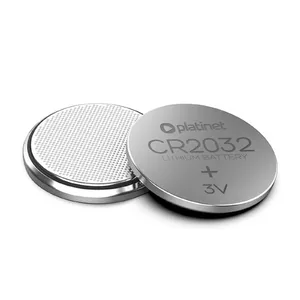 Platinet CR2032 Lithium Button Battery 3V, 5-Pack