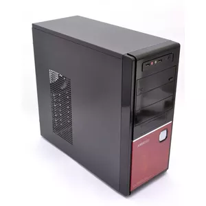 Datora korpuss AMEI Case AM-C3001BR ATX melns/sarkans