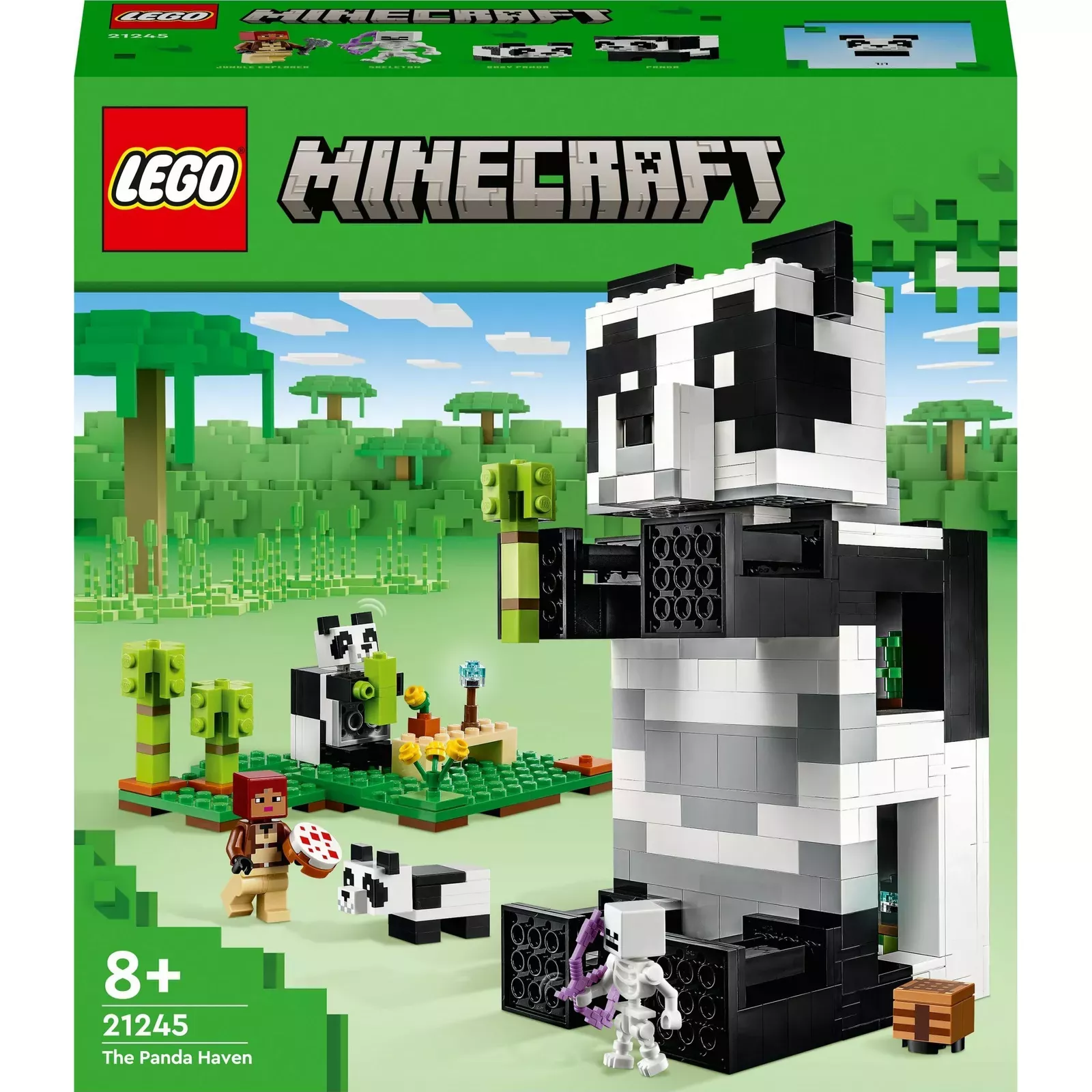 Klocki Minecraft 21245 Rezerwat pandy | Cubes, Lego AiO.lv