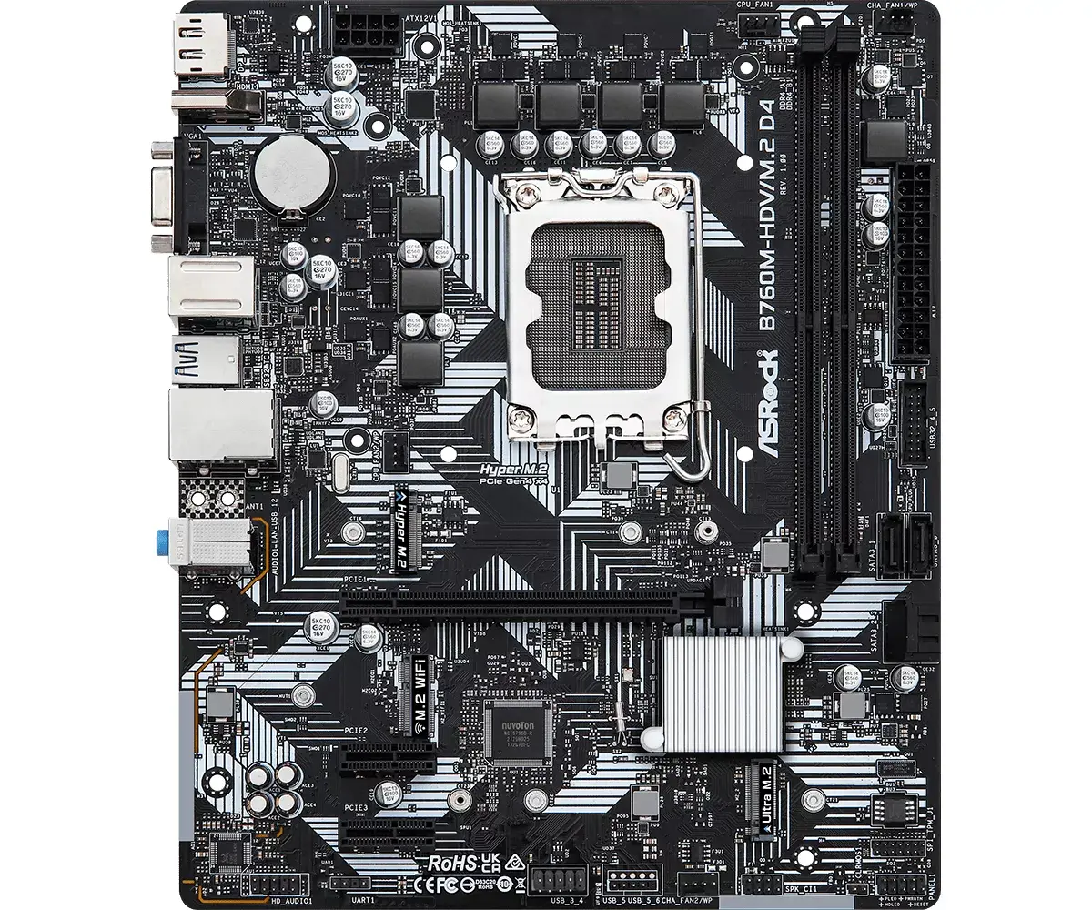 Motherboard Asrock B760M-HDV/M.2 D4, code Photo 3
