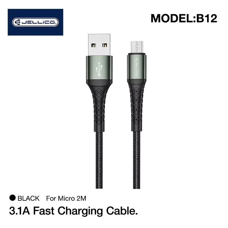 Jellico B12 кабель Micro USB — USB 2 м Photo 2