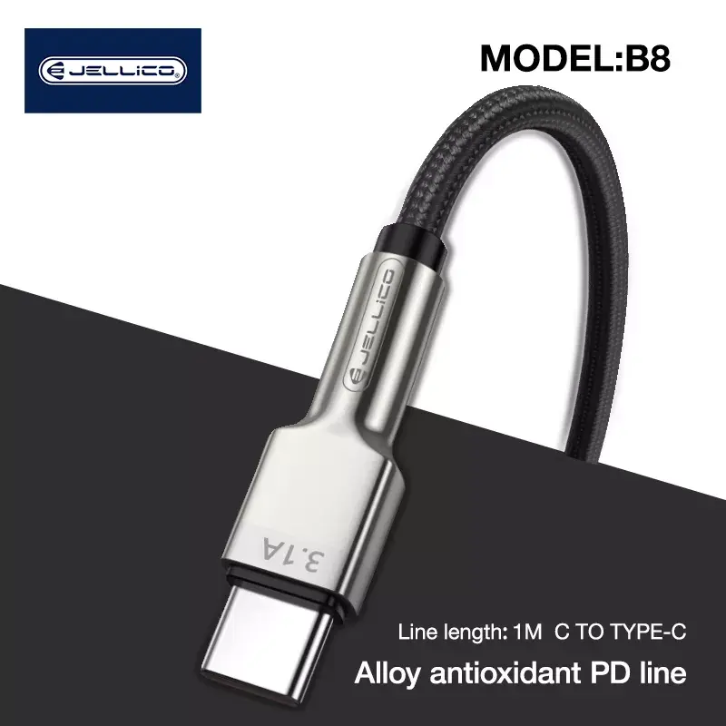 USB-C Charger Cable Jellico B8 66W 1 m Photo 3