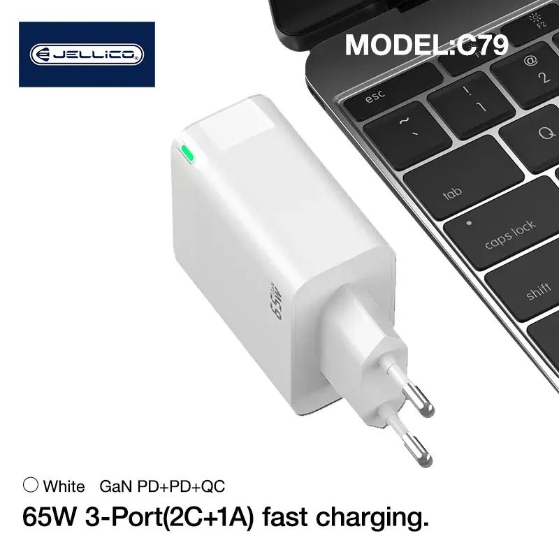 Jellico C79 GaN 65W USB-C lādētājs Photo 4