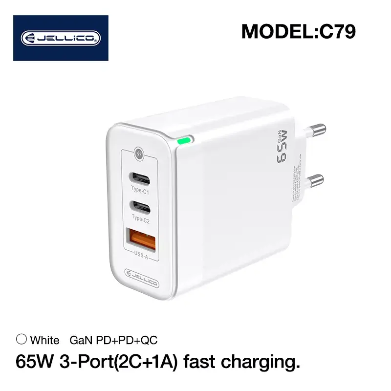 Jellico C79 GaN 65 Вт 2x USB-C набор Photo 4
