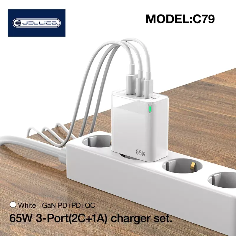 Jellico C79 GaN 65 Вт 2x USB-C набор Photo 6