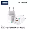 Jellico C44 Mini PD 30W USB‑C lādētājs Photo 5